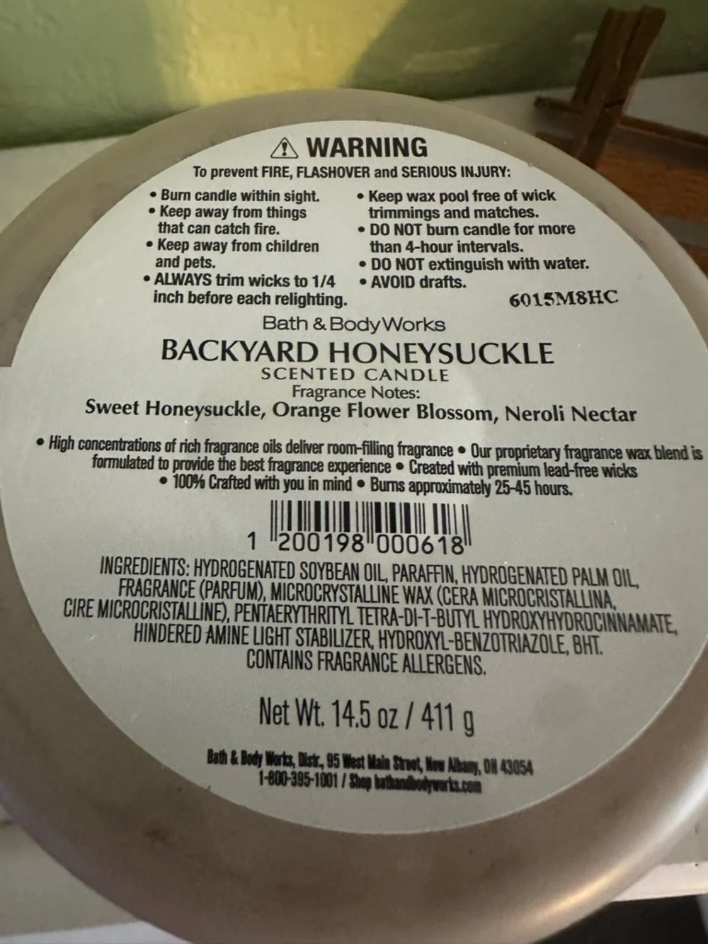 Bath & Body Works Sweetest Mom Backyard Honeysuckle Candle X2 - Picture 3 of 5